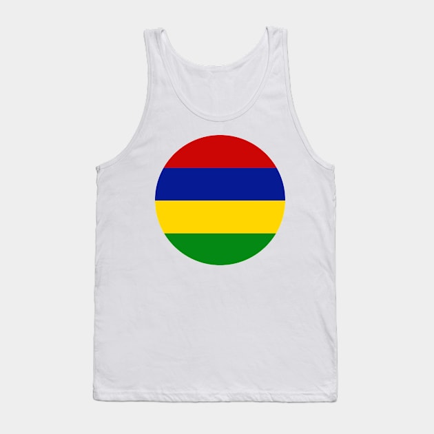 Mauritius  Flag Design Tank Top by TinPis